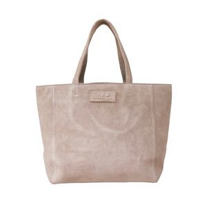 M.I.L.A. Luxury Suede Tote Stone Color